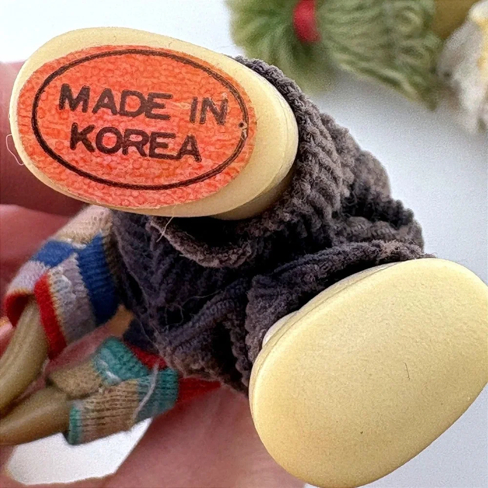 Vintage 80s Cabbage Patch Style Clip On Dolls Set‎ of 3 Miniature Figures Korea